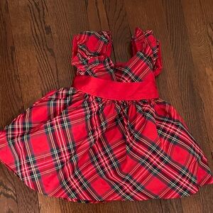 Janie and Jack Vibrant Red Plaid Dress